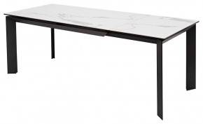 Стол CREMONA 140 MATTE STATUARIO Белый мрамор матовый, керамика/ черный каркас, ®DISAUR в Надыме - nadym.mebel24.online | фото 5