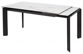 Стол CREMONA 140 MATTE STATUARIO Белый мрамор матовый, керамика/ черный каркас, ®DISAUR в Надыме - nadym.mebel24.online | фото 6