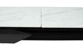 Стол CREMONA 160 KL-99 Белый мрамор матовый, итальянская керамика / черный каркас, ®DISAUR в Надыме - nadym.mebel24.online | фото 4