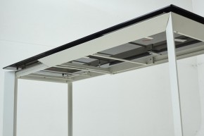 Стол CREMONA 180 KL-188 Контрастный мрамор матовый, итальянская керамика/ белый каркас, ®DISAUR в Надыме - nadym.mebel24.online | фото 8