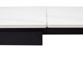 Стол FORIO 160 MATT WHITE MARBLE SOLID CERAMIC / BLACK, ®DISAUR в Надыме - nadym.mebel24.online | фото 3