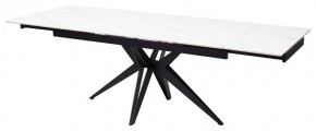 Стол FORIO 160 MATT WHITE MARBLE SOLID CERAMIC / BLACK, ®DISAUR в Надыме - nadym.mebel24.online | фото 5