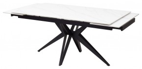 Стол FORIO 160 MATT WHITE MARBLE SOLID CERAMIC / BLACK, ®DISAUR в Надыме - nadym.mebel24.online | фото 7