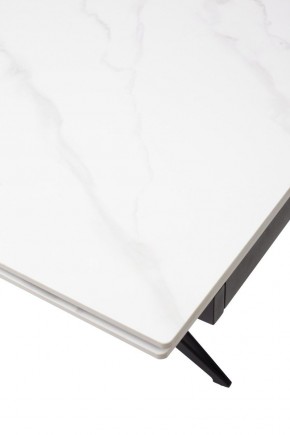 Стол FORIO 160 MATT WHITE MARBLE SOLID CERAMIC / BLACK, ®DISAUR в Надыме - nadym.mebel24.online | фото 9
