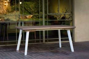 Стол Гармония раздвижной (Harmony Extendable) белый-капучино в Надыме - nadym.mebel24.online | фото 1