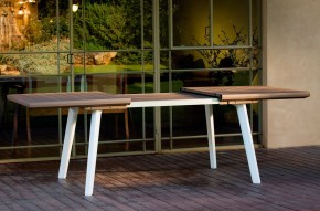 Стол Гармония раздвижной (Harmony Extendable) белый-капучино в Надыме - nadym.mebel24.online | фото 3