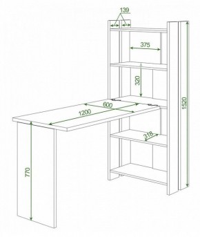 Стол компьютерный Домино Lite СТЛ-ОВ+С120Прям без тумбы в Надыме - nadym.mebel24.online | фото 2