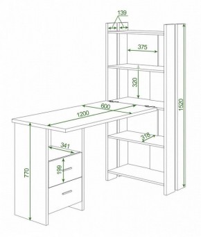 Стол компьютерный Домино Lite СТЛ-ОВ+С120Прям+ТЯЛ в Надыме - nadym.mebel24.online | фото 2