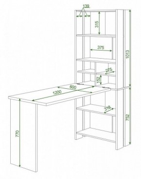 Стол компьютерный Домино Lite СТЛ-ОВХ+С120Прям без тумбы в Надыме - nadym.mebel24.online | фото 2