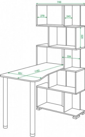 Стол компьютерный Домино нельсон СЛ-5СТ-2 в Надыме - nadym.mebel24.online | фото 2