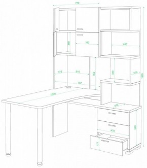 Стол компьютерный Домино нельсон СР-500М/160 в Надыме - nadym.mebel24.online | фото 2