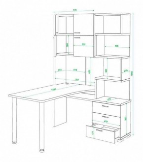 Стол компьютерный Домино нельсон СР-500М140 в Надыме - nadym.mebel24.online | фото 3