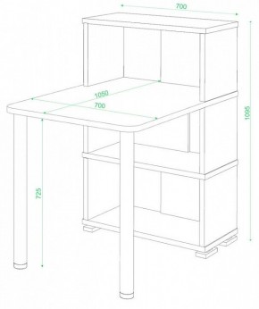 Стол компьютерный Домино СБ-10М/3 в Надыме - nadym.mebel24.online | фото 2