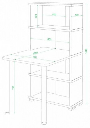 Стол компьютерный Домино СБ-10М/4 в Надыме - nadym.mebel24.online | фото 2