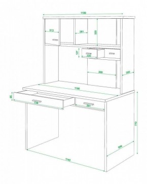 Стол компьютерный Домино СК-60 в Надыме - nadym.mebel24.online | фото 2