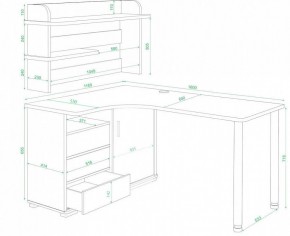 Стол компьютерный Домино СР-145М в Надыме - nadym.mebel24.online | фото 2