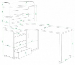 Стол компьютерный Домино СР-145М в Надыме - nadym.mebel24.online | фото 3