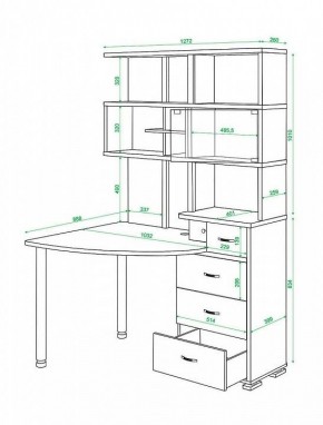 Стол компьютерный Домино СР-320 в Надыме - nadym.mebel24.online | фото 5