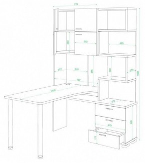 Стол компьютерный Домино СР-500М/140 в Надыме - nadym.mebel24.online | фото 2
