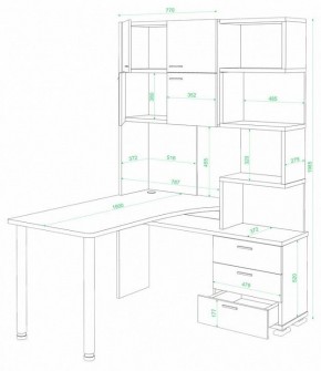 Стол компьютерный Домино СР-500М/190 в Надыме - nadym.mebel24.online | фото 2
