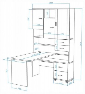 Стол компьютерный Домино СР-620-160 в Надыме - nadym.mebel24.online | фото 2