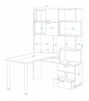 Стол компьютерный Латте СР-500М160 в Надыме - nadym.mebel24.online | фото 3