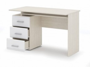 Стол компьютерный Симба Дуб белфорт-Белый глянец в Надыме - nadym.mebel24.online | фото 2