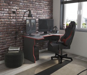 Стол компьютерный ВАРДИГ K1 120x82, антрацит/красный в Надыме - nadym.mebel24.online | фото 4