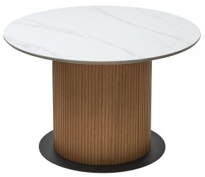 Стол MESA D120 цвет БЕЛЫЙ МРАМОР M326 / Каркас OAK, ®DISAUR в Надыме - nadym.mebel24.online | фото 7