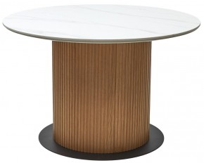 Стол MESA D120 цвет БЕЛЫЙ МРАМОР M326 / Каркас OAK, ®DISAUR в Надыме - nadym.mebel24.online | фото 9