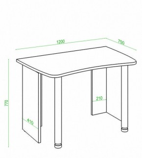 Стол офисный Домино Лайт СКЛ-Софт120 в Надыме - nadym.mebel24.online | фото 3