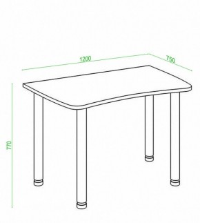 Стол офисный Домино Лайт СКЛ-Софт120МО в Надыме - nadym.mebel24.online | фото 2