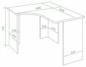 Стол письменный Домино Lite СКЛ-Угл120 в Надыме - nadym.mebel24.online | фото 2