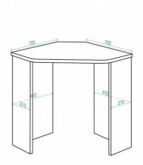 Стол письменный Домино Lite СКЛ-Угл70 в Надыме - nadym.mebel24.online | фото 2