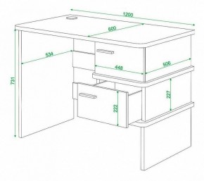 Стол письменный Домино нельсон СД-15С в Надыме - nadym.mebel24.online | фото 3