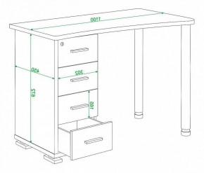 Стол письменный Домино нельсон СКМ-50 в Надыме - nadym.mebel24.online | фото 5