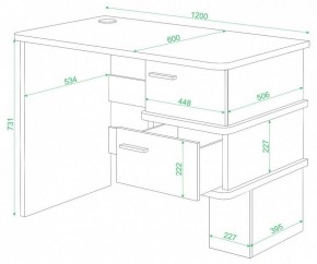 Стол письменный Домино СД-15 С в Надыме - nadym.mebel24.online | фото 2