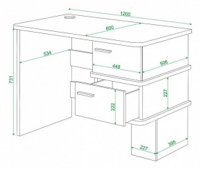 Стол письменный Домино СД-15С в Надыме - nadym.mebel24.online | фото 3