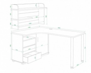 Стол письменный Домино СР-165СМ в Надыме - nadym.mebel24.online | фото 2