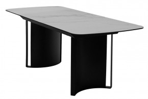 Стол RASMUS 160 TL-45 Белый мрамор, испанская керамика / черный каркас, ®DISAUR в Надыме - nadym.mebel24.online | фото 4