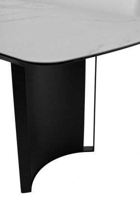 Стол RASMUS 160 TL-45 Белый мрамор, испанская керамика / черный каркас, ®DISAUR в Надыме - nadym.mebel24.online | фото 7