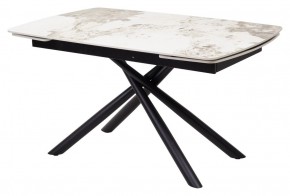 Стол RIVOLI 140 GLOSS LUXURY PANDORA SOLID CERAMIC / BLACK, ®DISAUR в Надыме - nadym.mebel24.online | фото 1