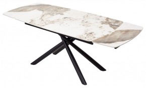 Стол RIVOLI 140 GLOSS LUXURY PANDORA SOLID CERAMIC / BLACK, ®DISAUR в Надыме - nadym.mebel24.online | фото 2