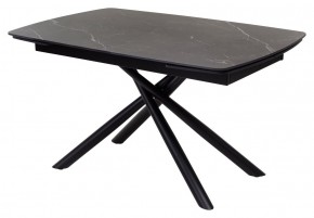 Стол RIVOLI 140 MATT BLACK MARBLE SOLID CERAMIC / BLACK, ®DISAUR в Надыме - nadym.mebel24.online | фото 1