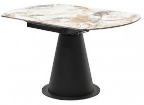 Стол TERAMO 135 GLOSS GRAND JADE SOLID CERAMIC, керамика, поворотн.механизм / Черный каркас, ®DISAUR в Надыме - nadym.mebel24.online | фото 10