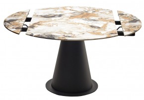 Стол TERAMO 135 GLOSS GRAND JADE SOLID CERAMIC, керамика, поворотн.механизм / Черный каркас, ®DISAUR в Надыме - nadym.mebel24.online | фото 14