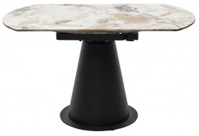 Стол TERAMO 135 GLOSS GRAND JADE SOLID CERAMIC, керамика, поворотн.механизм / Черный каркас, ®DISAUR в Надыме - nadym.mebel24.online | фото 16