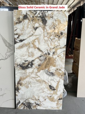Стол TERAMO 135 GLOSS GRAND JADE SOLID CERAMIC, керамика, поворотн.механизм / Черный каркас, ®DISAUR в Надыме - nadym.mebel24.online | фото 7