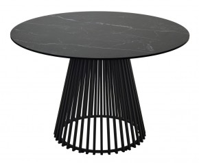 Стол TERNI 120 MATT BLACK MARBLE SOLID CERAMIC Черный мрамор матовый, керамика /Черн.каркас, ®DISAUR в Надыме - nadym.mebel24.online | фото 8