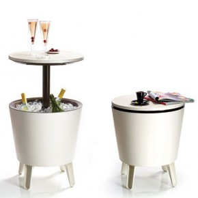 Столик-холодильник COOL BAR крем-шоколад в Надыме - nadym.mebel24.online | фото 1